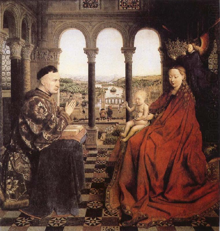 The Virgin of Chancellor Rolin, EYCK, Jan van